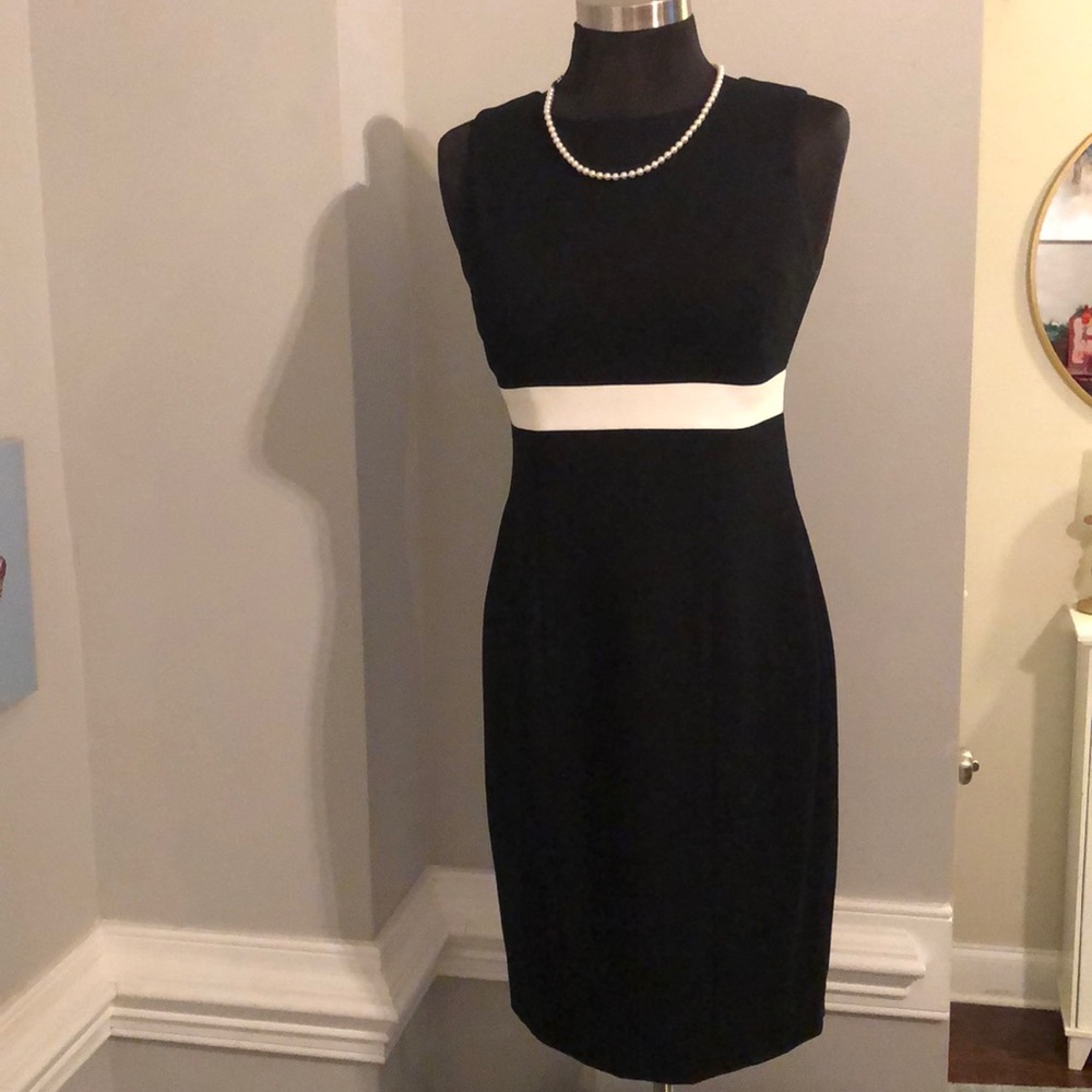 Liz Claiborne black and white dress with jacket